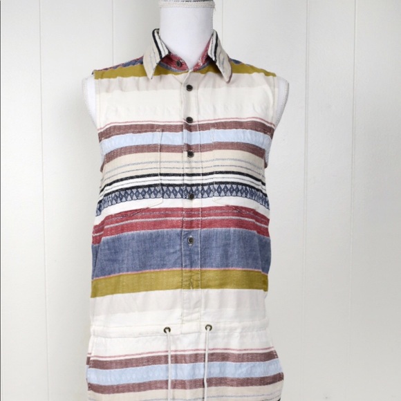 MOTHER Button Front Sleeveless Shirt Dress S - Picture 5 of 8